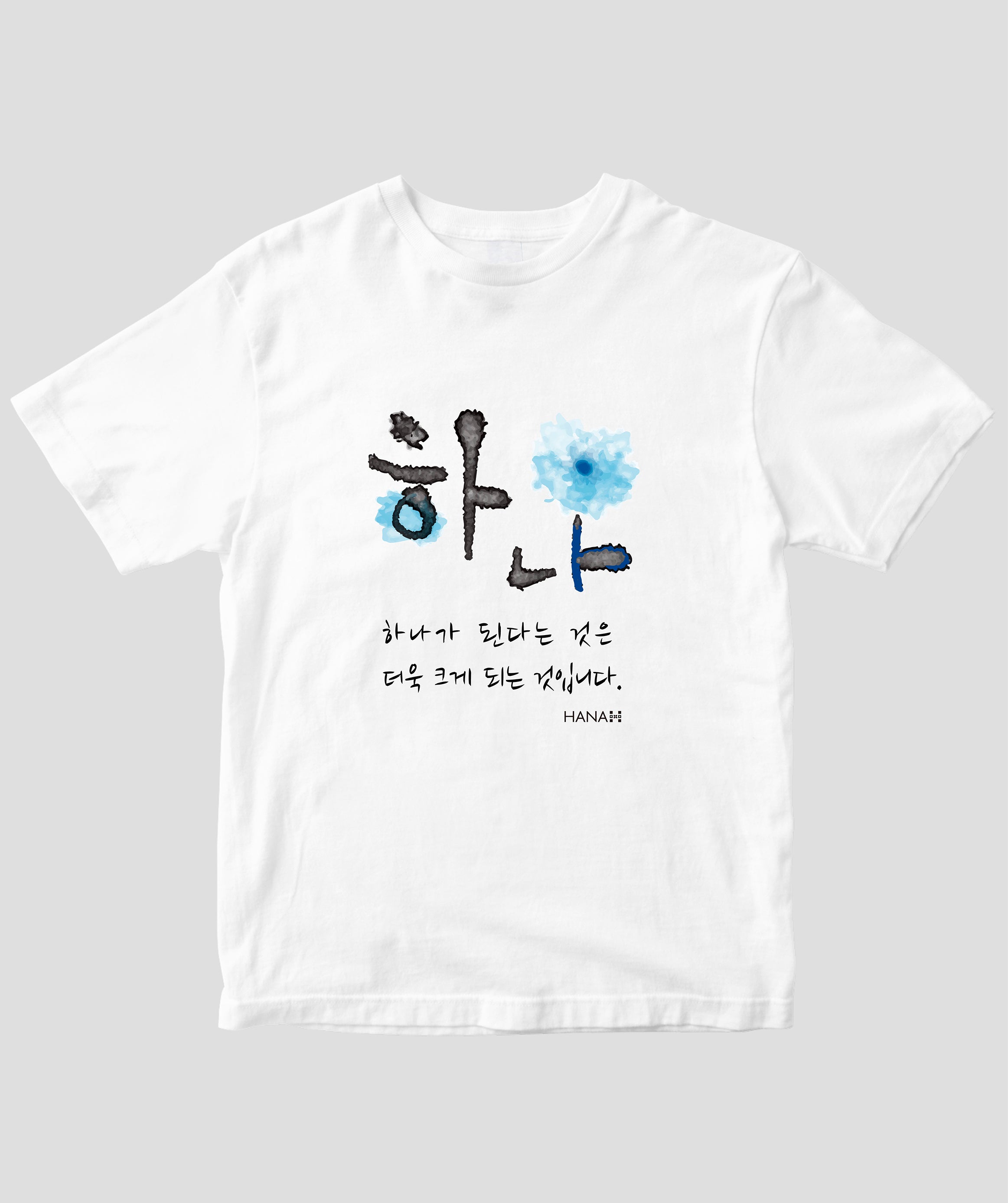 HANAハングルTシャツ 青 / HANA – pTa . shop