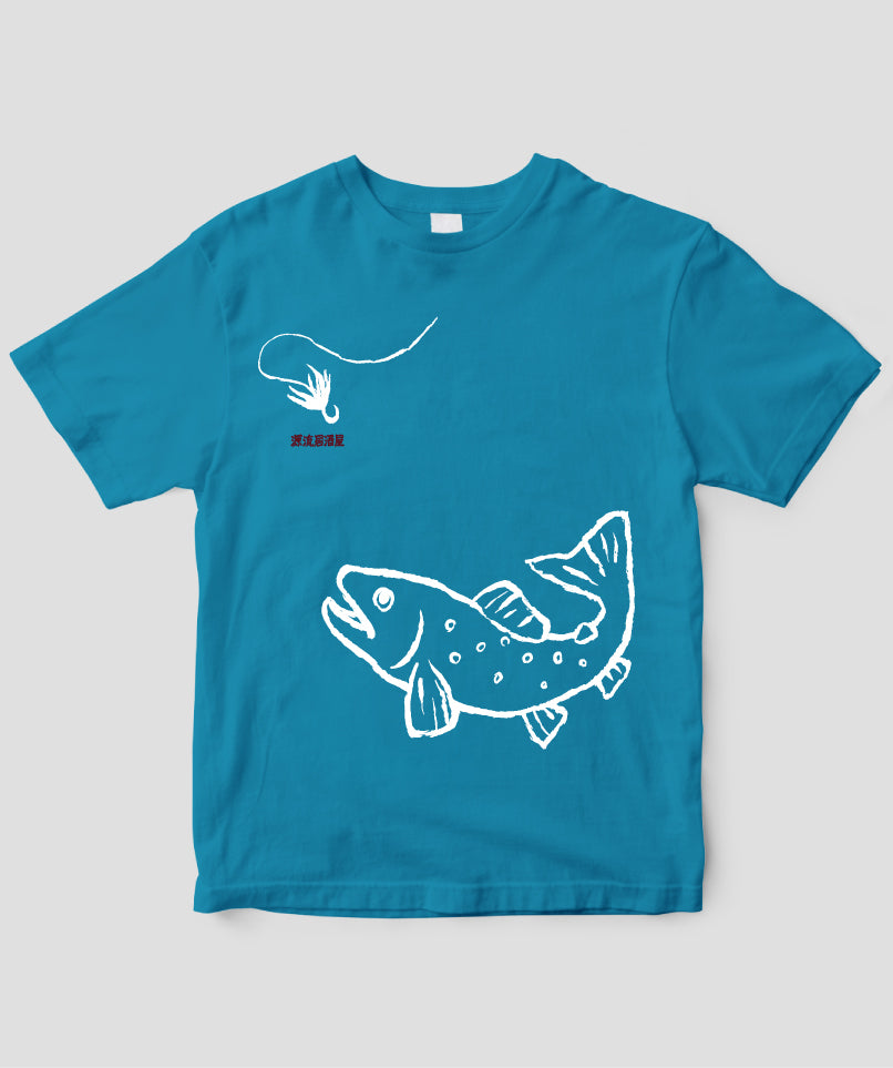 山と溪谷／『源流居酒屋』釣りバカTシャツ_文字白Type_B／山と溪谷社