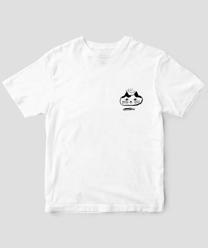 天然生活×トラネコボンボン オリジナルTシャツ「猫と魚」Type B / 扶桑社