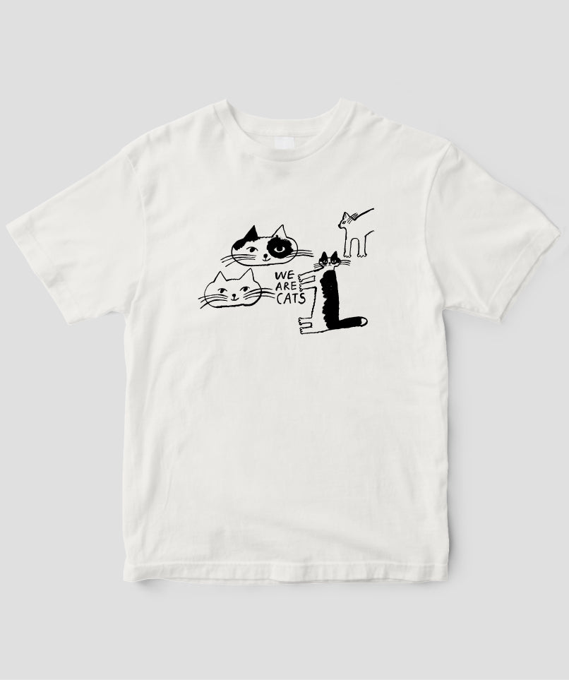 天然生活×トラネコボンボン オリジナルTシャツ「WE ARE CATS」Type A / 扶桑社