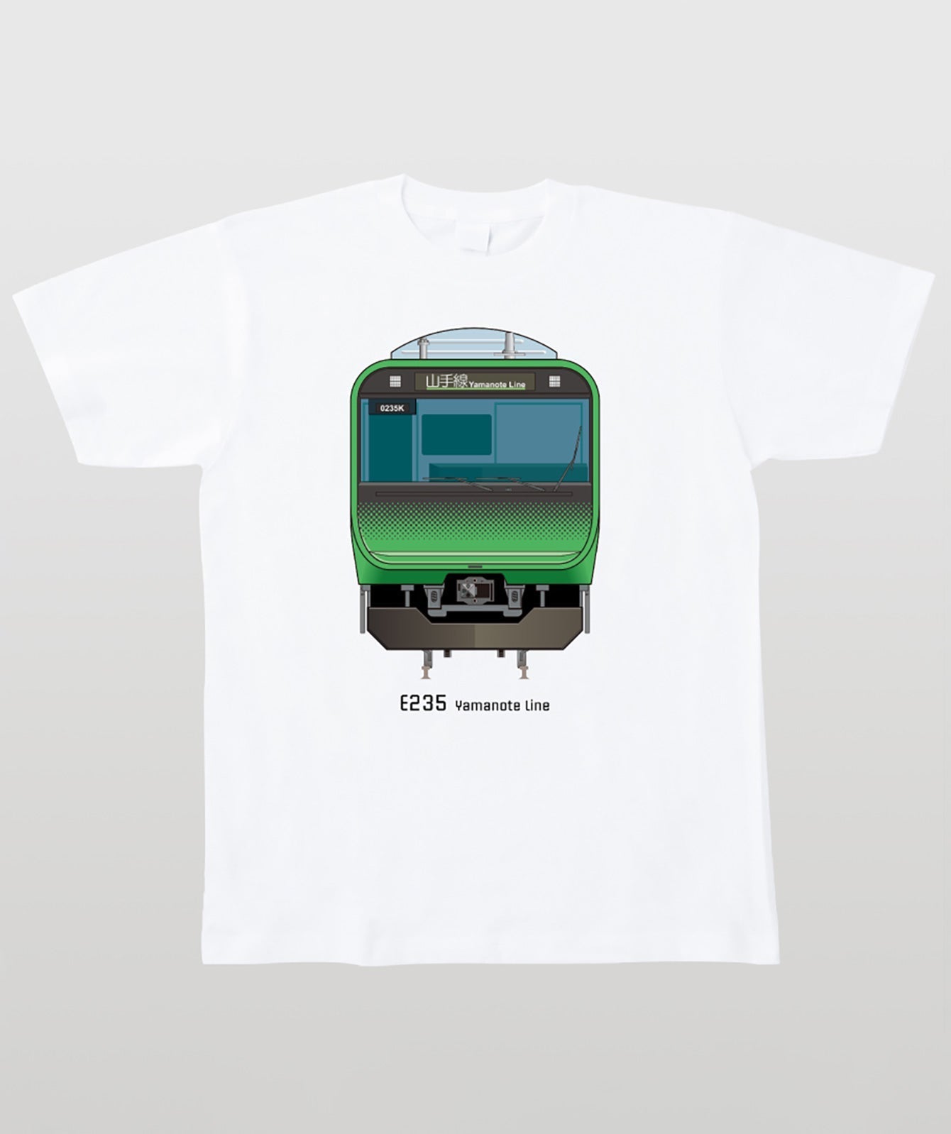 電車の顔図鑑Tシャツ E235系山手線 Type A（キッズ） – pTa . shop