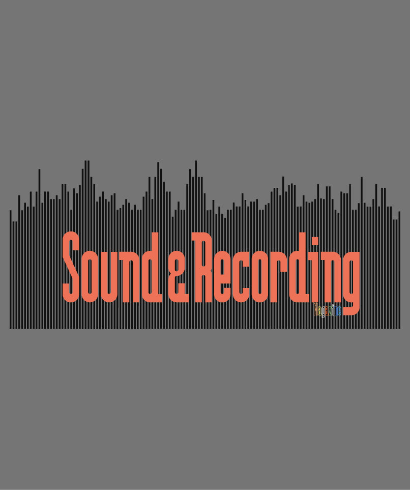 Sound & Recordingロゴ (Orange/Multi) Tシャツ TypeB