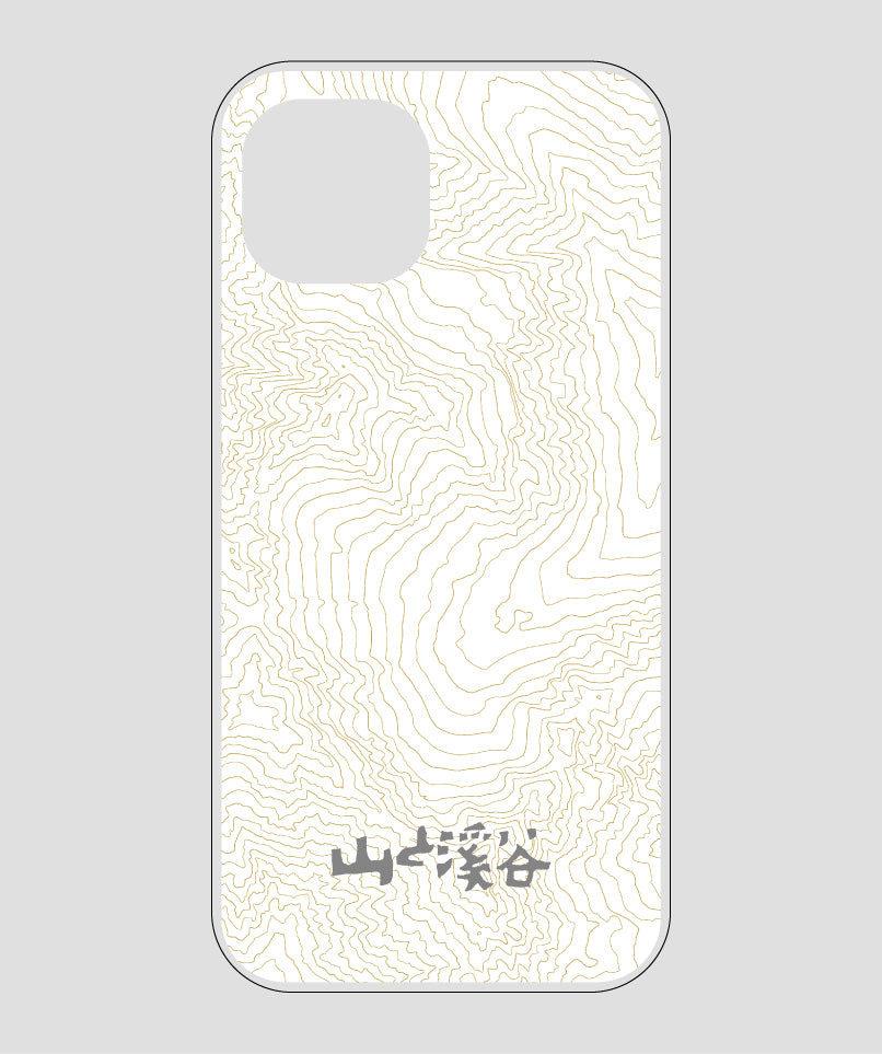 山と溪谷 / 等高線スマホケース 涸沢 gray / 山と溪谷社