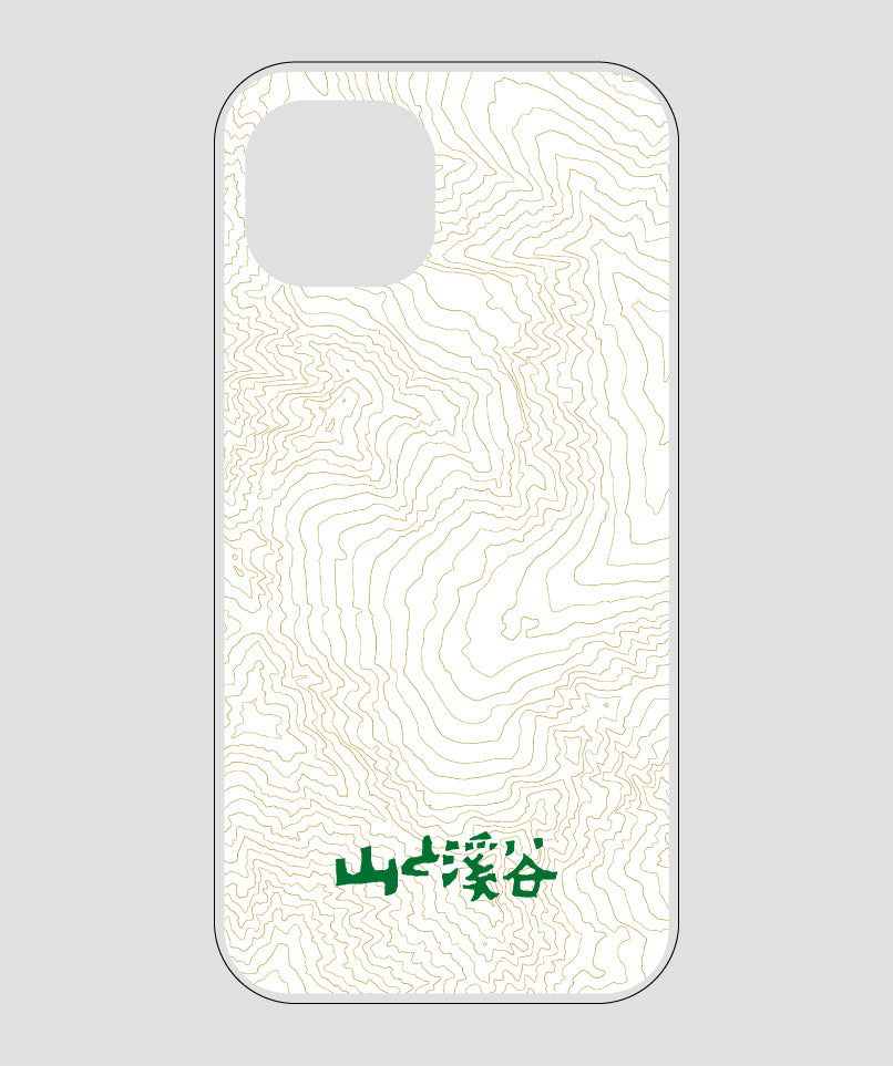 山と溪谷 / 等高線スマホケース 涸沢 green / 山と溪谷社