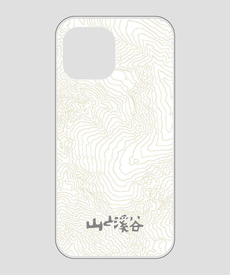 山と溪谷 / 等高線スマホケース 涸沢 gray / 山と溪谷社