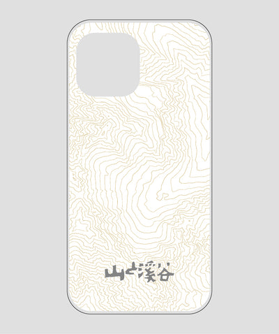 山と溪谷 / 等高線スマホケース 涸沢 gray / 山と溪谷社