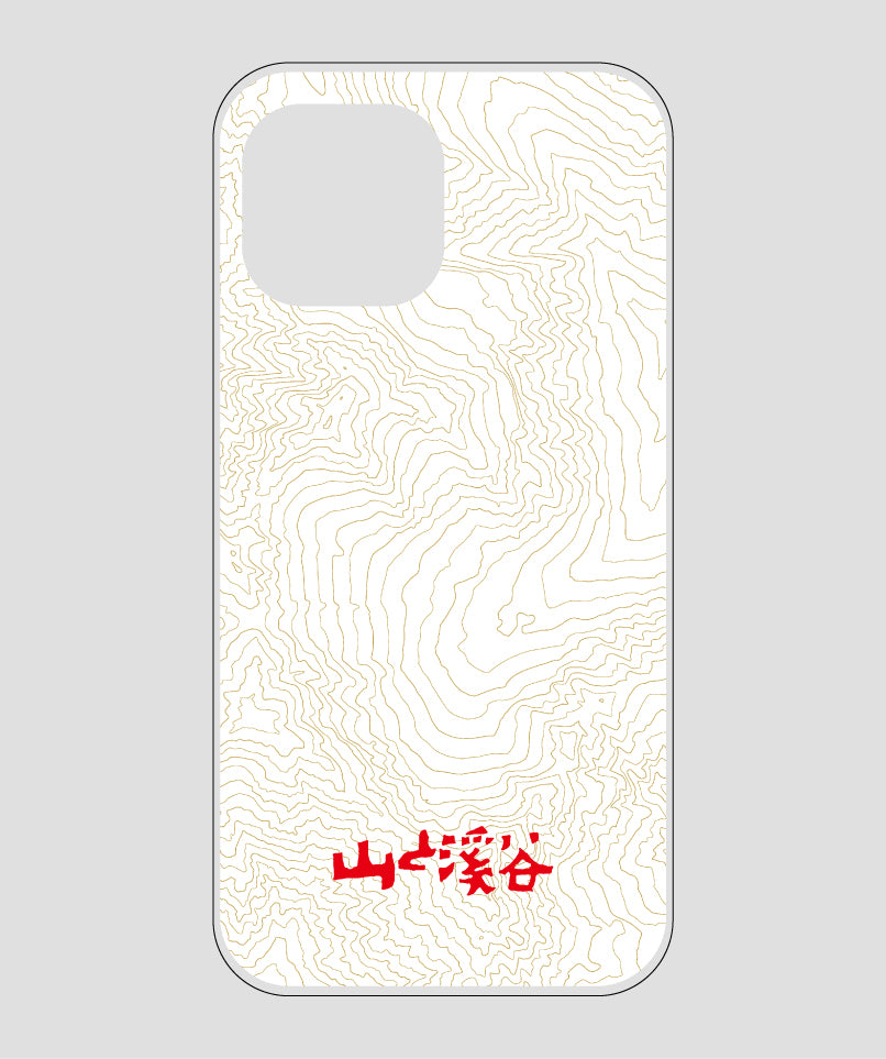 山と溪谷 / 等高線スマホケース 涸沢 red / 山と溪谷社
