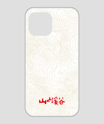 山と溪谷 / 等高線スマホケース 涸沢 red / 山と溪谷社