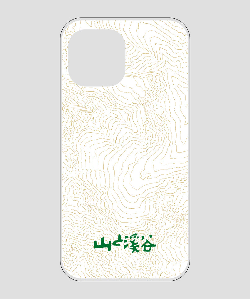 山と溪谷 / 等高線スマホケース 涸沢 green / 山と溪谷社