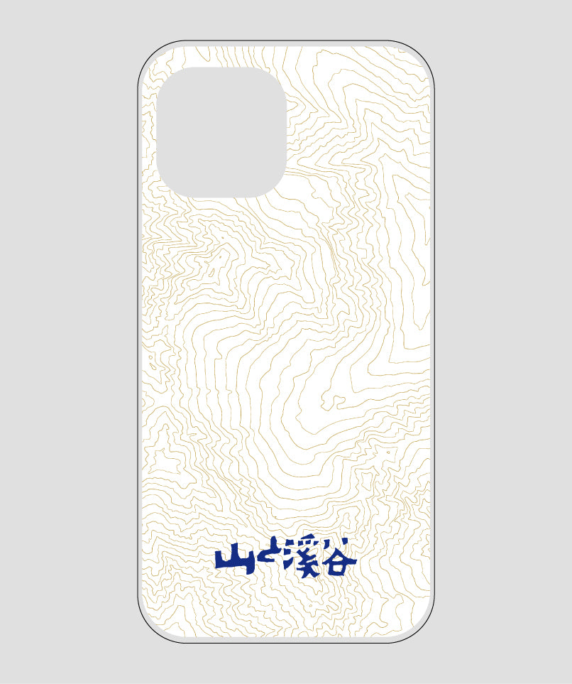 山と溪谷 / 等高線スマホケース 涸沢 navy / 山と溪谷社