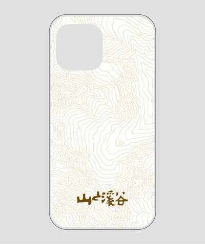 山と溪谷 / 等高線スマホケース 涸沢 brown / 山と溪谷社
