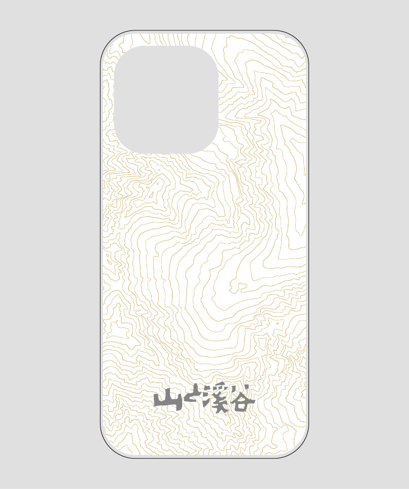 山と溪谷 / 等高線スマホケース 涸沢 gray / 山と溪谷社