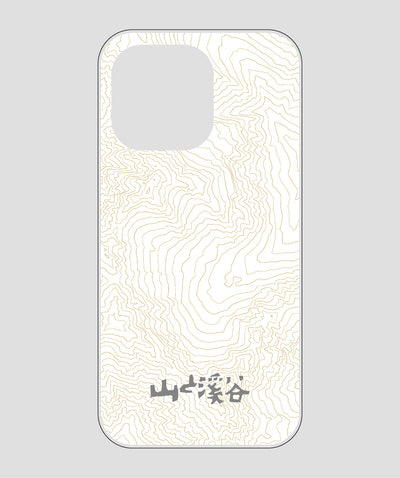 山と溪谷 / 等高線スマホケース 涸沢 gray / 山と溪谷社