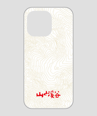 山と溪谷 / 等高線スマホケース 涸沢 red / 山と溪谷社