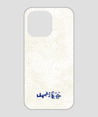 山と溪谷 / 等高線スマホケース 涸沢 navy / 山と溪谷社