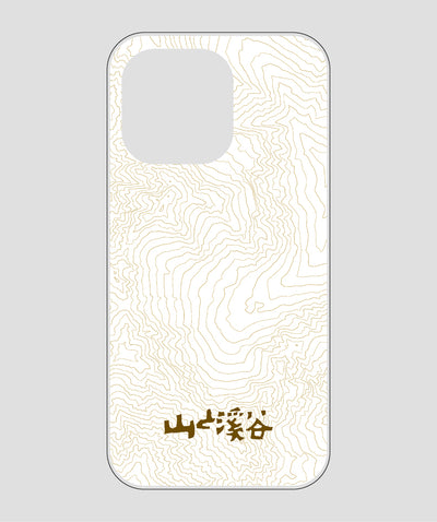 山と溪谷 / 等高線スマホケース 涸沢 brown / 山と溪谷社