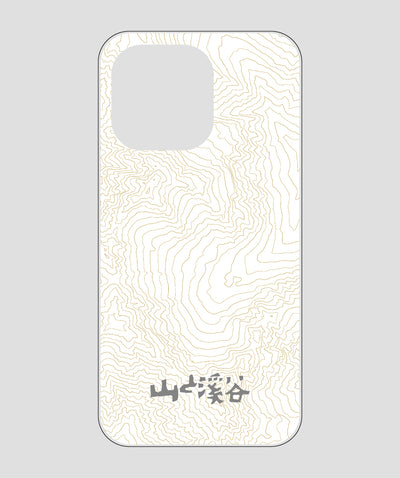 山と溪谷 / 等高線スマホケース 涸沢 gray / 山と溪谷社