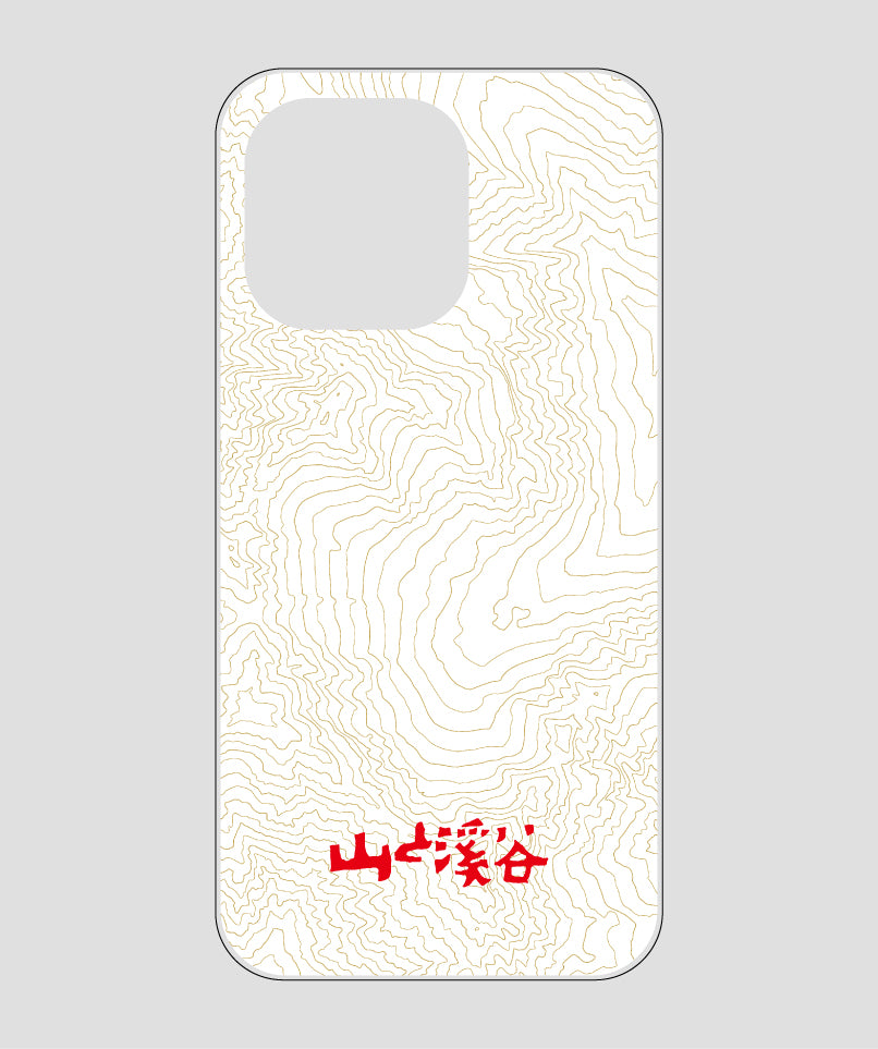 山と溪谷 / 等高線スマホケース 涸沢 red / 山と溪谷社