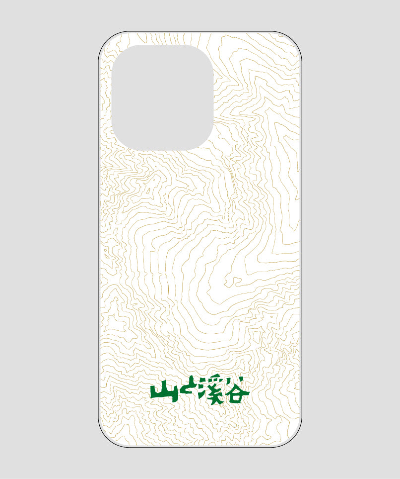 山と溪谷 / 等高線スマホケース 涸沢 green / 山と溪谷社