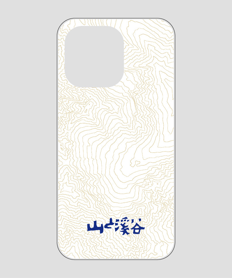 山と溪谷 / 等高線スマホケース 涸沢 navy / 山と溪谷社