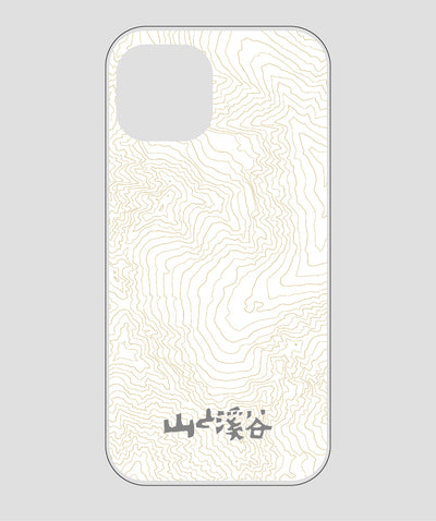 山と溪谷 / 等高線スマホケース 涸沢 gray / 山と溪谷社