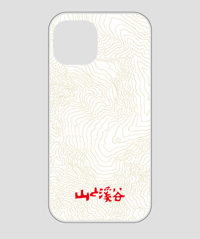 山と溪谷 / 等高線スマホケース 涸沢 red / 山と溪谷社