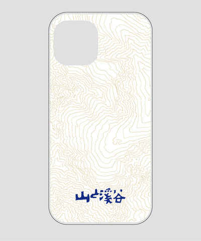 山と溪谷 / 等高線スマホケース 涸沢 navy / 山と溪谷社