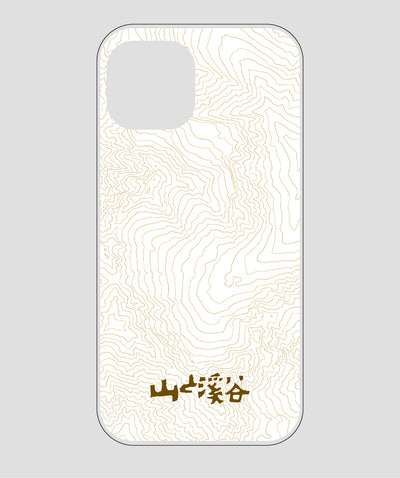 山と溪谷 / 等高線スマホケース 涸沢 brown / 山と溪谷社