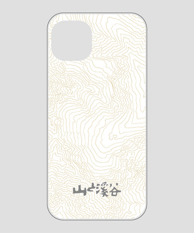 山と溪谷 / 等高線スマホケース 涸沢 gray / 山と溪谷社