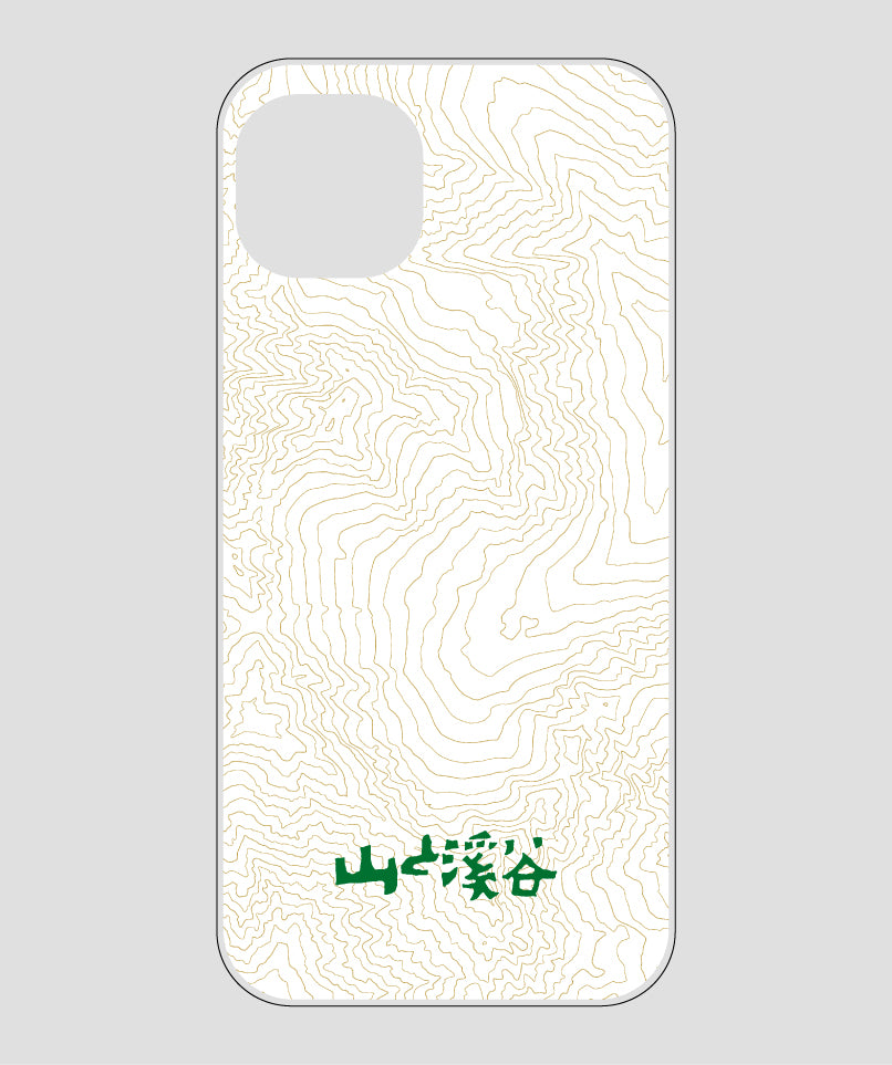 山と溪谷 / 等高線スマホケース 涸沢 green / 山と溪谷社