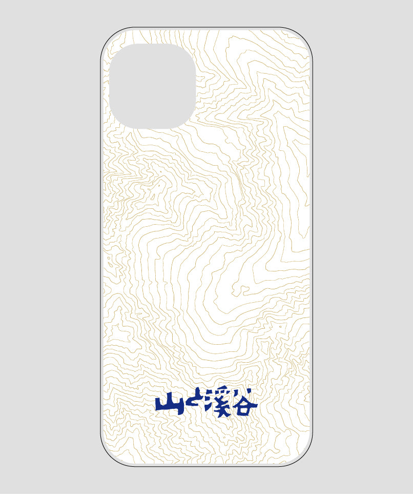 山と溪谷 / 等高線スマホケース 涸沢 navy / 山と溪谷社