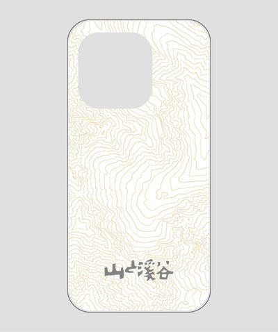山と溪谷 / 等高線スマホケース 涸沢 gray / 山と溪谷社