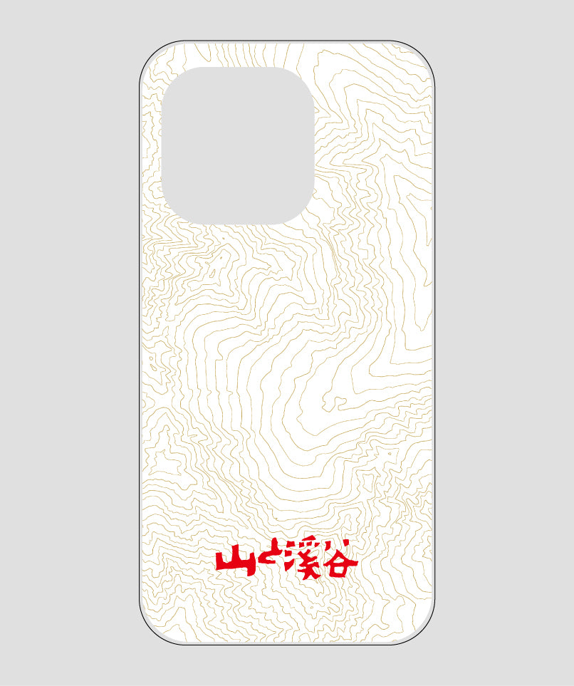 山と溪谷 / 等高線スマホケース 涸沢 red / 山と溪谷社