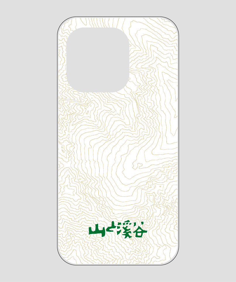 山と溪谷 / 等高線スマホケース 涸沢 green / 山と溪谷社