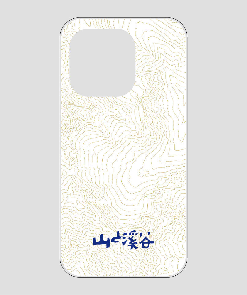 山と溪谷 / 等高線スマホケース 涸沢 navy / 山と溪谷社