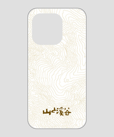 山と溪谷 / 等高線スマホケース 涸沢 brown / 山と溪谷社
