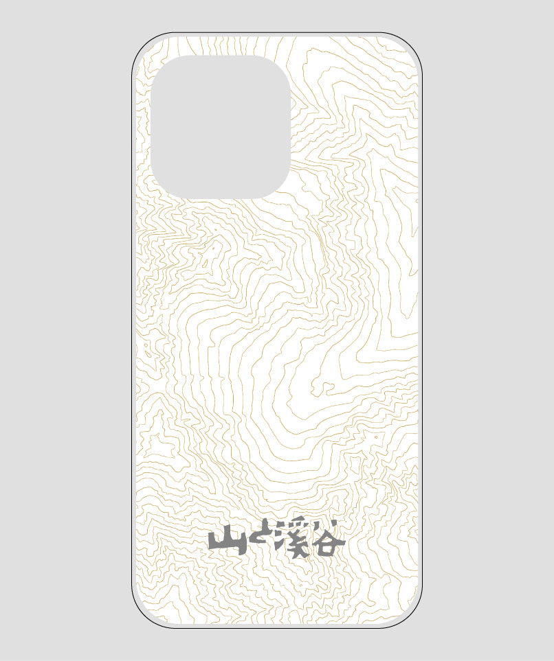 山と溪谷 / 等高線スマホケース 涸沢 gray / 山と溪谷社