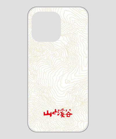 山と溪谷 / 等高線スマホケース 涸沢 red / 山と溪谷社