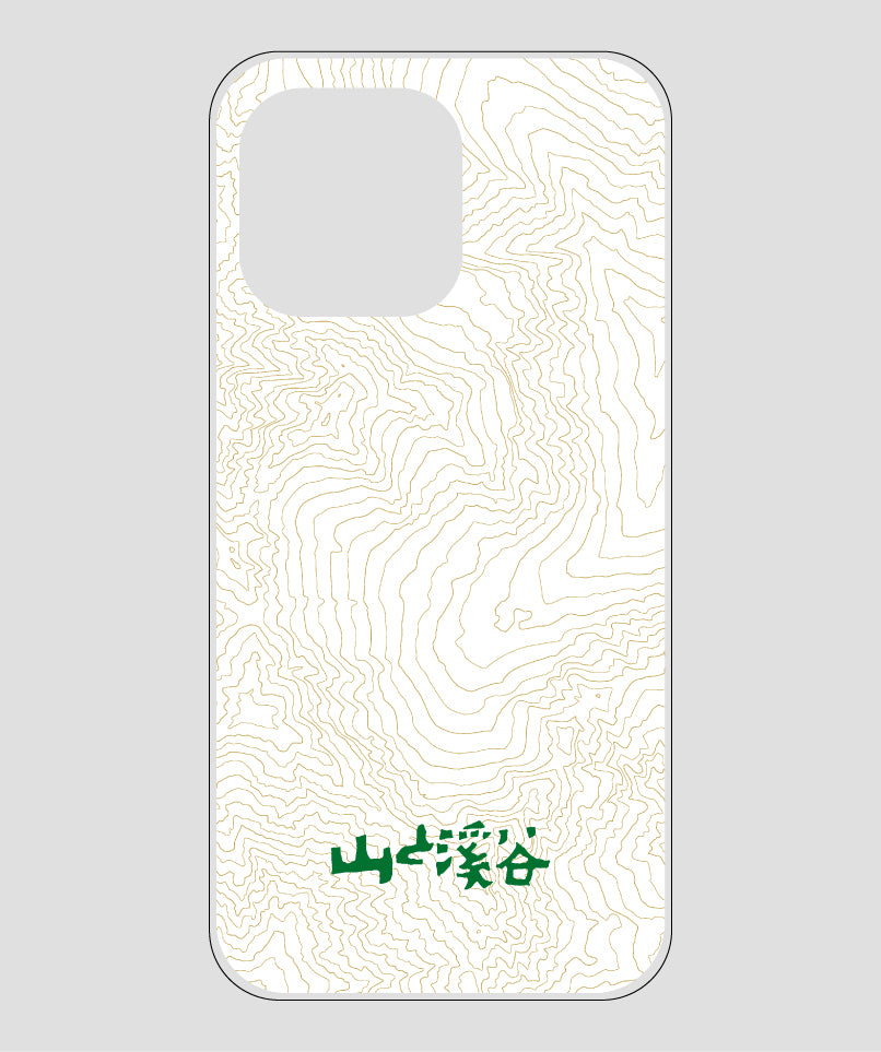 山と溪谷 / 等高線スマホケース 涸沢 green / 山と溪谷社