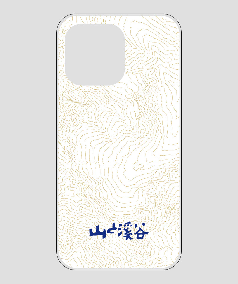 山と溪谷 / 等高線スマホケース 涸沢 navy / 山と溪谷社