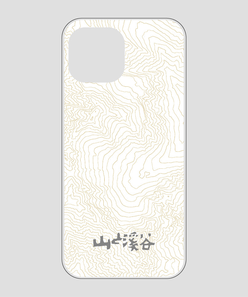 山と溪谷 / 等高線スマホケース 涸沢 gray / 山と溪谷社