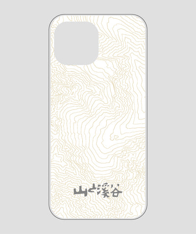 山と溪谷 / 等高線スマホケース 涸沢 gray / 山と溪谷社