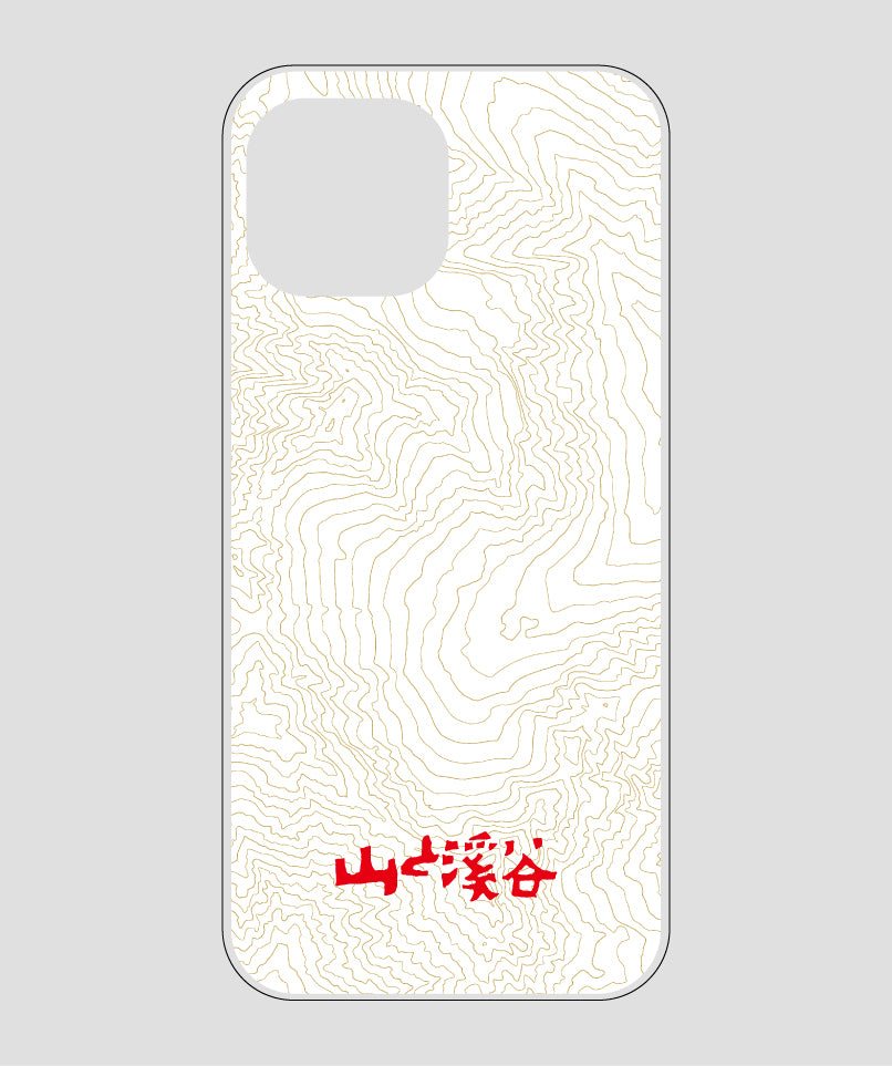 山と溪谷 / 等高線スマホケース 涸沢 red / 山と溪谷社