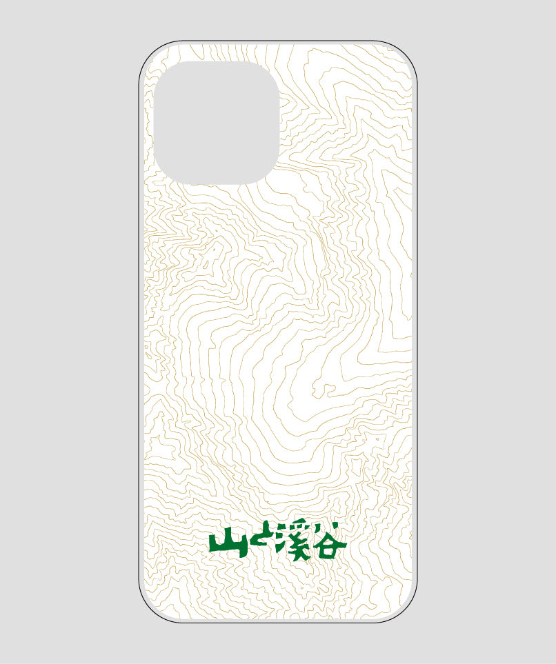 山と溪谷 / 等高線スマホケース 涸沢 green / 山と溪谷社