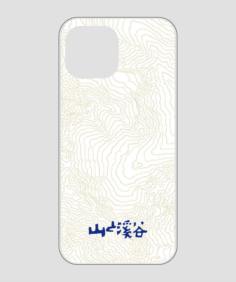 山と溪谷 / 等高線スマホケース 涸沢 navy / 山と溪谷社