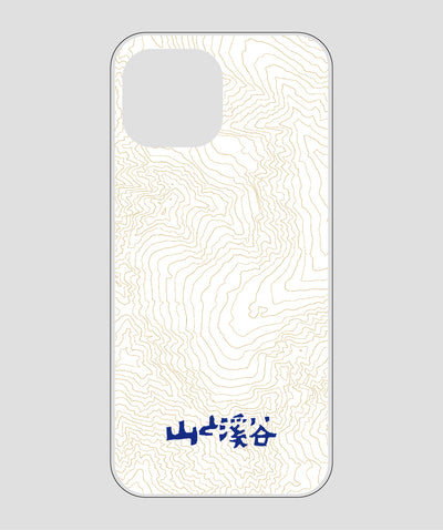 山と溪谷 / 等高線スマホケース 涸沢 navy / 山と溪谷社