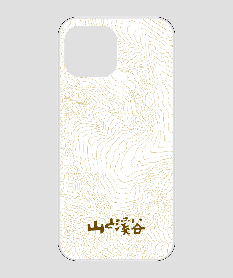 山と溪谷 / 等高線スマホケース 涸沢 brown / 山と溪谷社