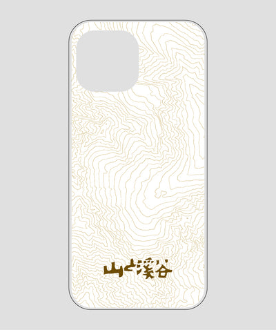山と溪谷 / 等高線スマホケース 涸沢 brown / 山と溪谷社