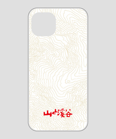 山と溪谷 / 等高線スマホケース 涸沢 red / 山と溪谷社