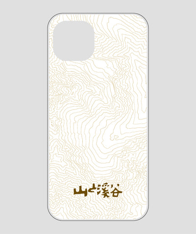山と溪谷 / 等高線スマホケース 涸沢 brown / 山と溪谷社